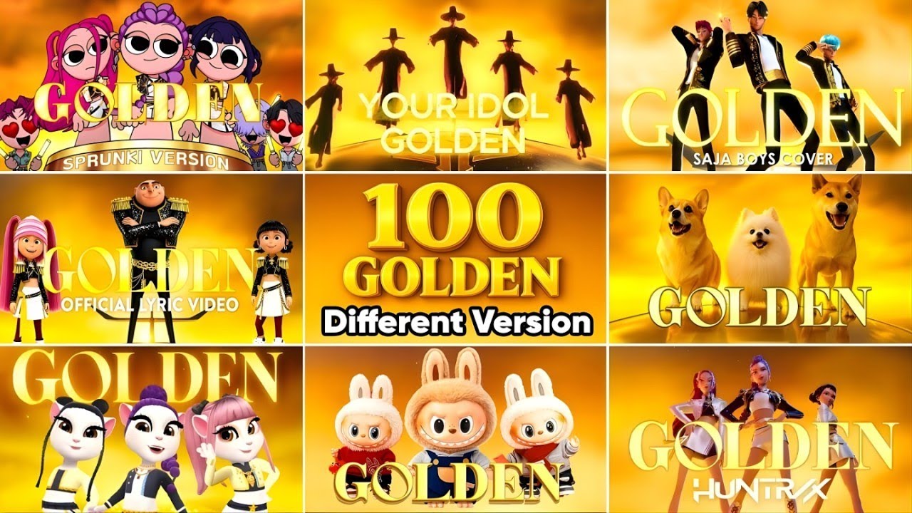 Song 'GOLDEN' Huntrx Through Different Versions ~ Guess The Song Golden ...