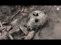 Раскопки на месте массового захоронения 40-х годов в Воронеже