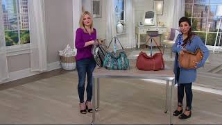 Aimee Kestenberg Pebble Leather & Suede Hobo - Tuscany on QVC