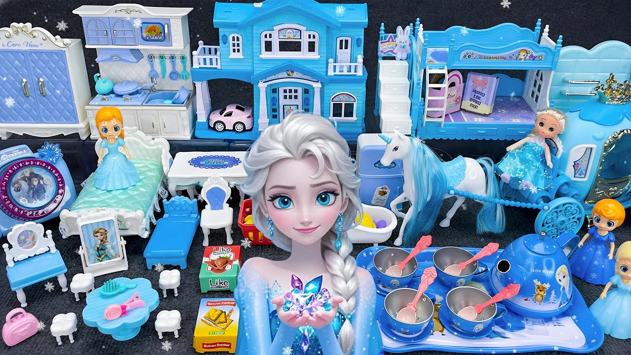 Kitchen Playset | Unboxing Disney ELSA Minnie Mouse Kitchen Cooking TOY PLAYSET ASMR