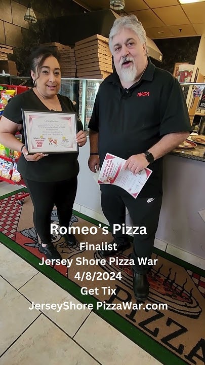 Jersey Shore Pizza War Finalist -- Romeo's Pizza - YouTube