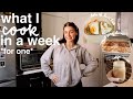 WHAT I COOK IN A WEEK (for one + vlog style) | realistic, simple &amp; not aesthetic lol