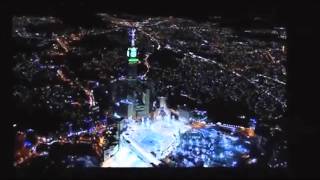 Indanya pemandangan masjidil haram di malam hari dilihat dari Helicopter