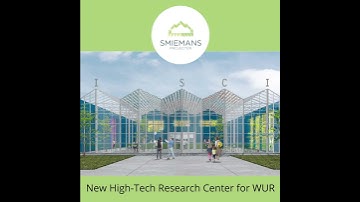 Design for 𝐍𝐞𝐰 𝐇𝐢𝐠𝐡 𝐓𝐞𝐜𝐡 𝐑𝐞𝐬𝐞𝐚𝐫𝐜𝐡 𝐂𝐞𝐧𝐭𝐞𝐫 for WUR by Smiemans - Knowledge Based Builder