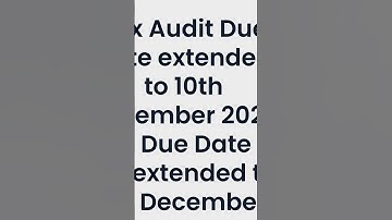 Due Date of  Tax Audit report & ITR filing Extended A.Y.25-26 #taxplanning #duedateextend #incometax