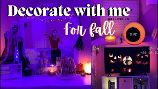 DECORATING MY ROOM FOR FALL/HALLOWEEN