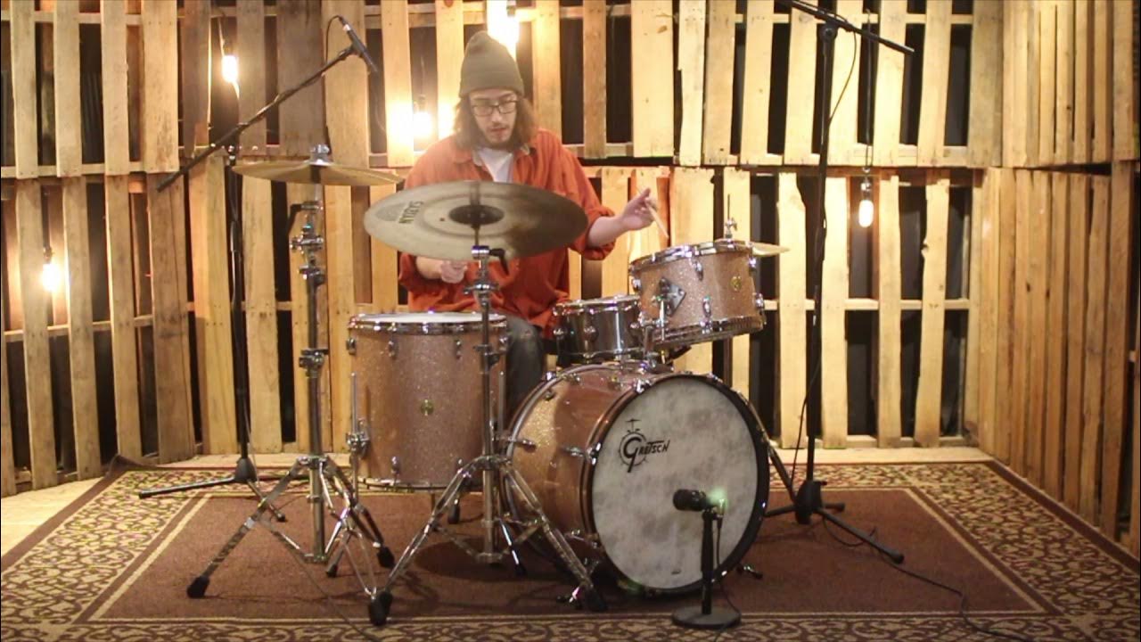Gretsch Brooklyn 4pc Micro Drum Set Silver Mist Duco