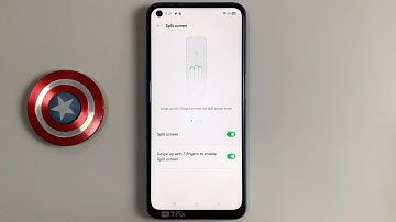 Swipe up with 3 fingers to enable Split screen on OPPO A54 Android 10