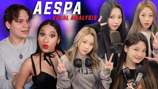 How Good Are Aespa's Vocals? Waleska & Efra react to AESPA's Raw Vocals for the first time