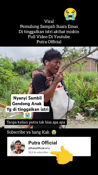 pemulung Sampah suara nyanyi sambil gendong anak yg di tinggalkan istri😭 #pemulungsuaraemas