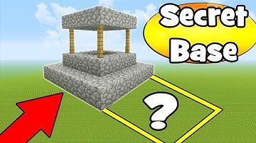 Minecraft Tutorial: How To Make A Secret Hidden Well Base "Hidden Base Tutorial"