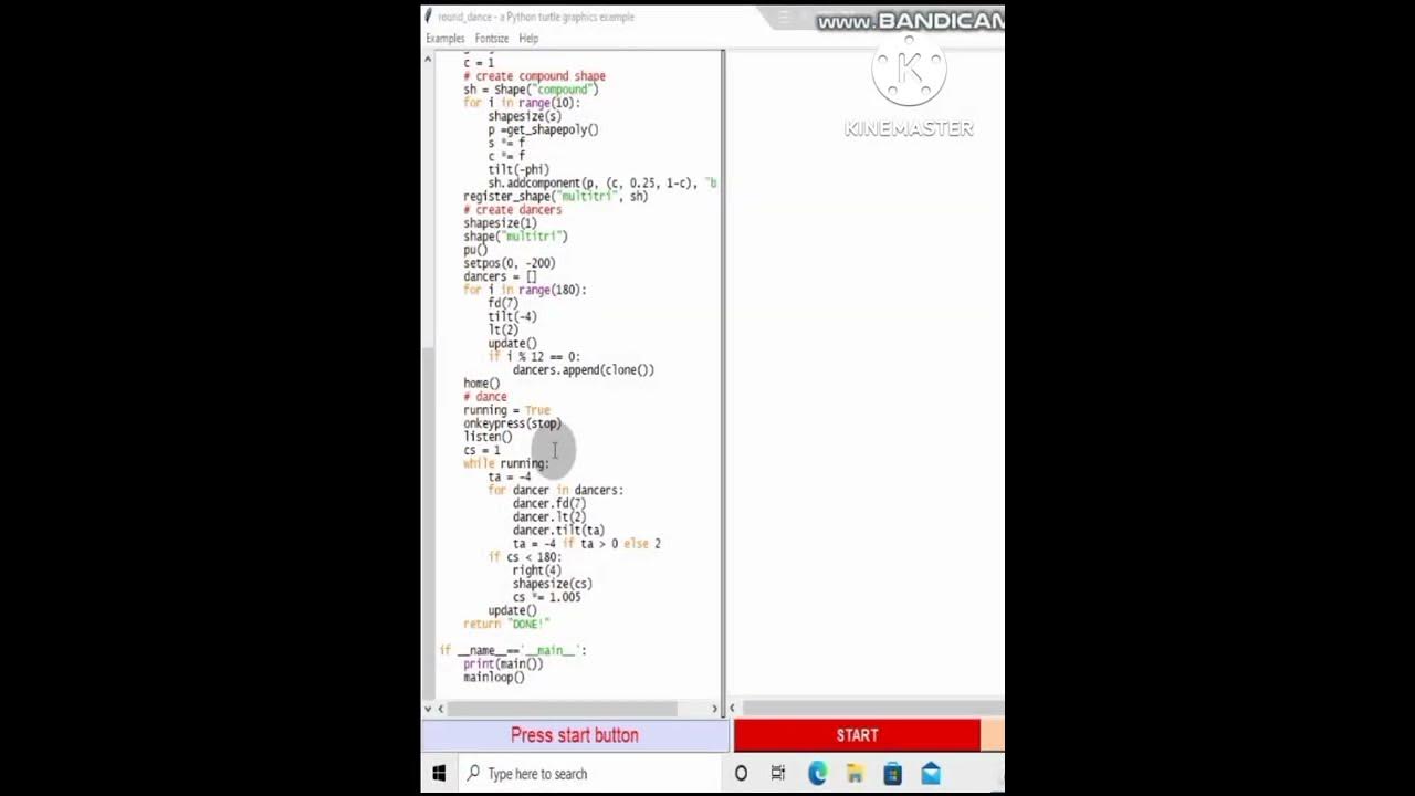 python making triangle dancing #short #trending #python - YouTube