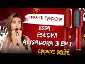 CUIDADO GOLPE Testei a Escova Alisadora 3 em 1 Alisamento, Modelagem e Zero Frizz! Vale a Pena