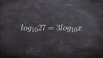 Using the equality of logarithms to solve an equation