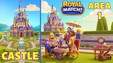Royal Match Area 1 | Castle Full Gameplay #royalmatch #games