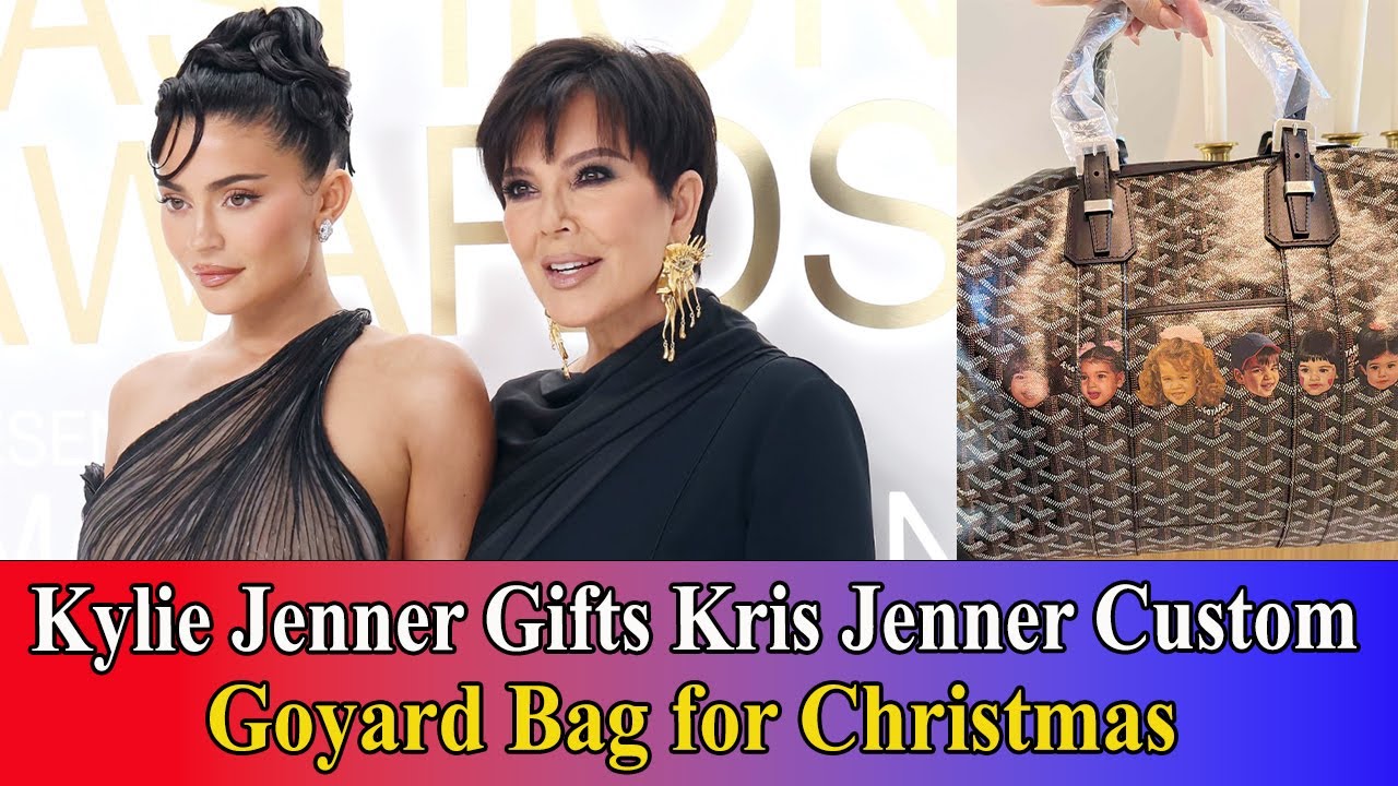 Kylie Jenner Gifts Kris Jenner Custom Goyard Bag for Christmas
