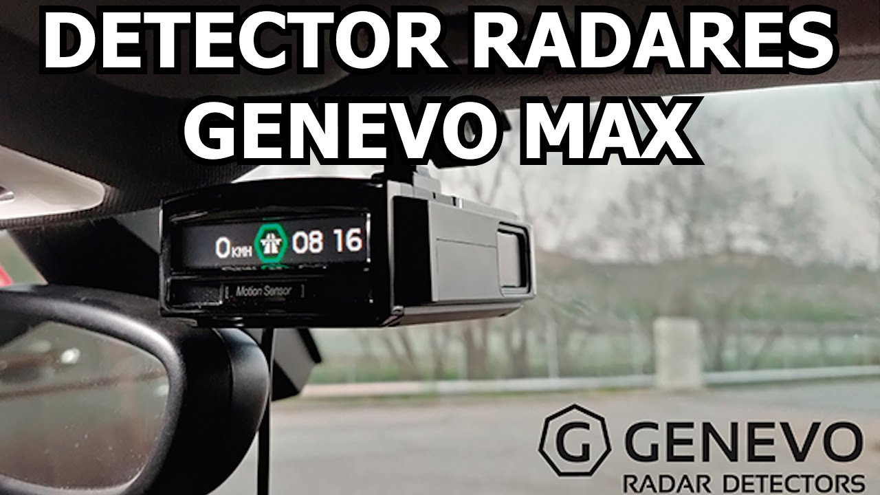 Detector de radar portátil Genevo MAX - Máximo rendimiento