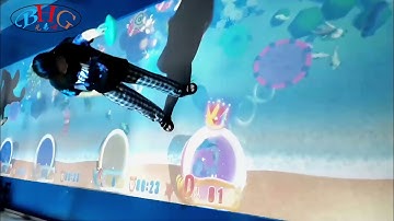 Interactive projection sand beach