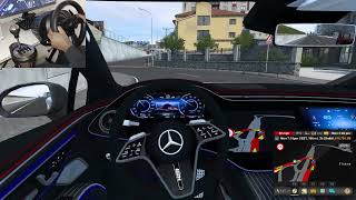 Mercedes EQ ( ETS2 Gameplay) Thrusmaster T300rs Wheel