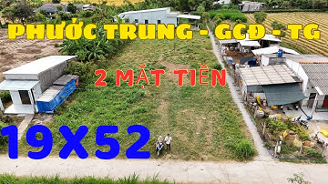 MS759 Bán đất 2 mặt tiền ô tô xã Phước Trung huyện Gò Công Đông TG