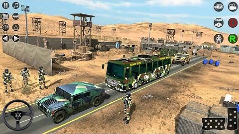 Army Bus Transport - offroad Impossible Missions- Army Simulator- android gameplay