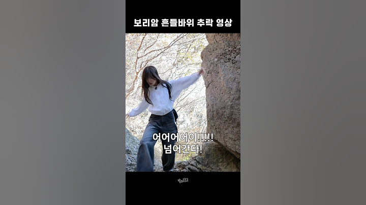 [놀람주의] 흔들바위 추락 영상