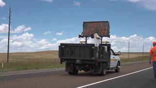 WYDOT striping crews take to the roads to re-paint lines on highways