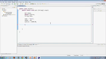Como criar uma variável String em Java?