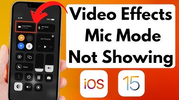 How to Fix Video Mode & Mic Mode Not Showing in iOS Control Center