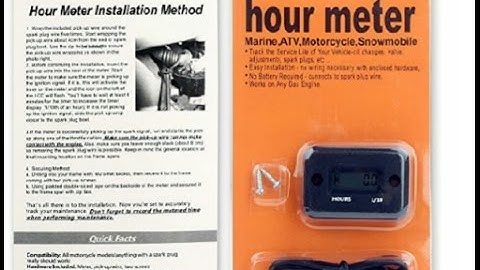 Installing A  Hour Meter On The Poulan Pro Tractor!