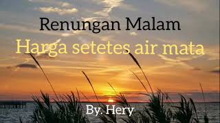 Renungan Malam Harga setetes air mata