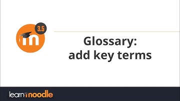 Glossary in Moodle 3.5