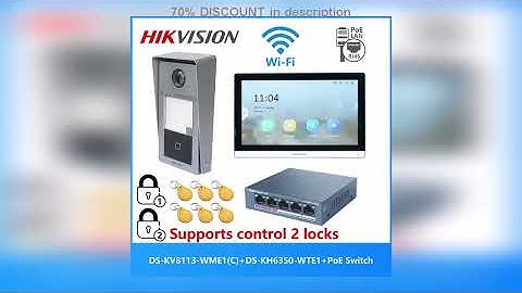 A must-have product! HIKVISION Original Multi-language POE Video intercom KIT,include DS-KV8113-WM