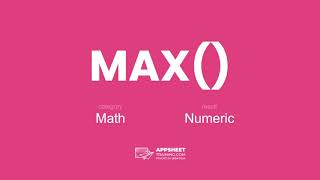 Celebrity AppSheet Max() Expression Net Worth