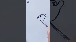 How to draw Cartoon Hands ✋| How to draw Simple Cartoon Hands | Cartoon Hands drawing #shorts