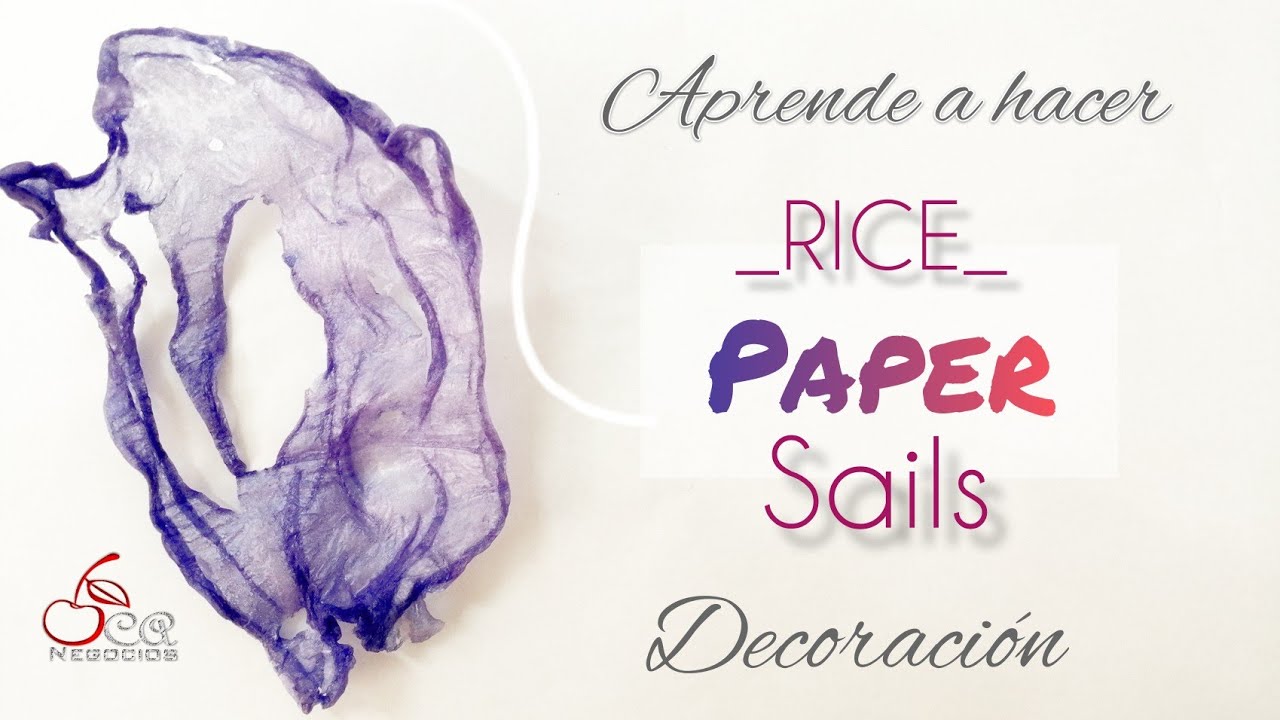 DECORACIÓN CON PAPEL DE ARROZ  DRAPEADO o VELA by Marielly 