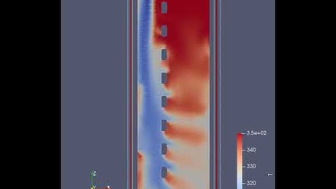 CFD simulation: cold water entering hot storage tank