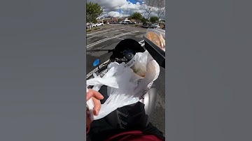 My mac-n-cheese spilled everywhere🥲 #bikelife#chicken#yamaha#nachos