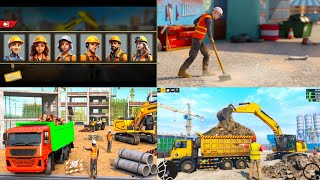 নতুন কনস্ট্রাকশন কাজ গেম প্লে ভিডিও Heavy Excavator : JCB Games 3D 2025 | Game Laugh | screenshot 5