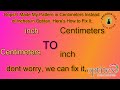 How to Convert a Centimeter Pattern to Inches in Optitex,