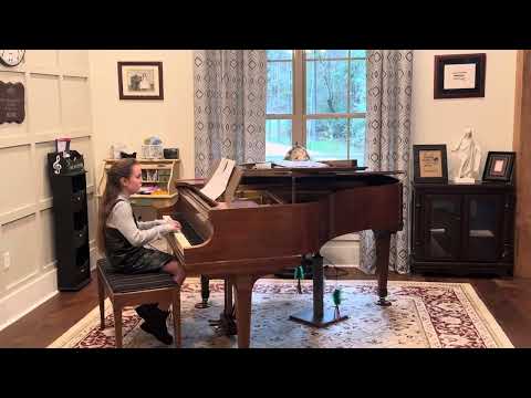 Christmas around the piano. Grace playing Go Tell it on the Mountain. #piano #christmasmusic