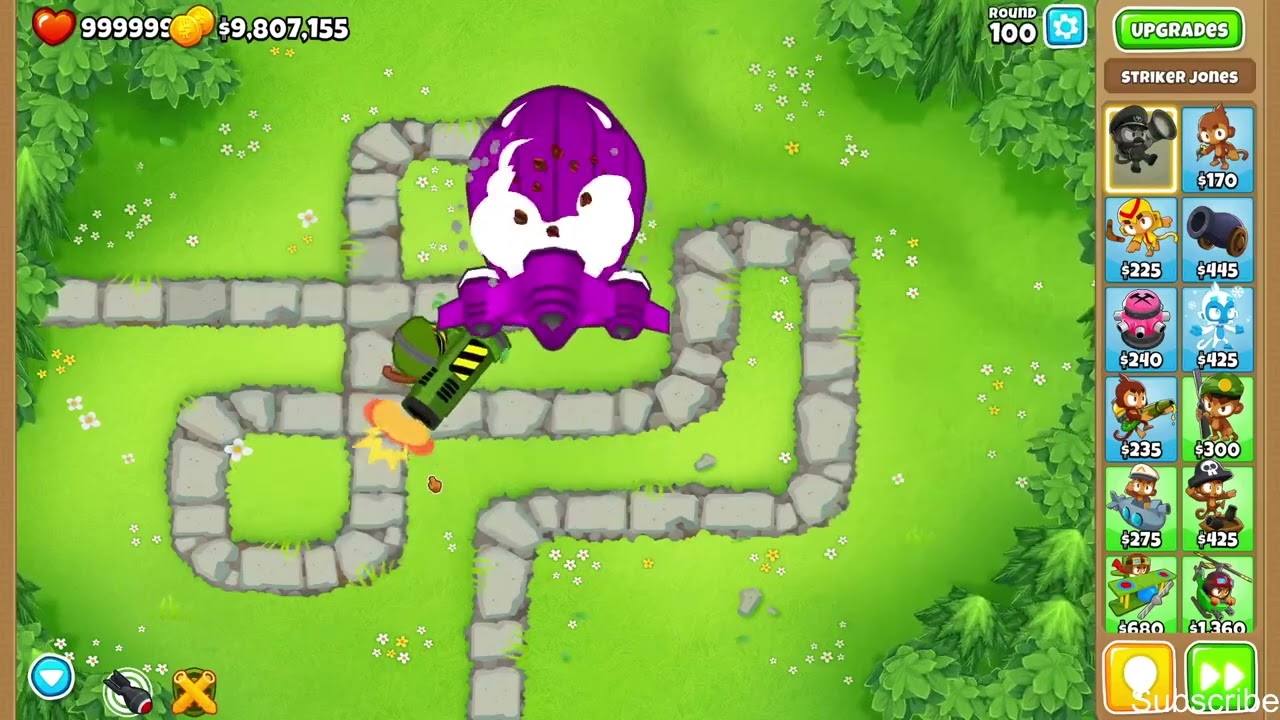 CAN A MAX STRIKER JONES BEAT ROUND 100?? | BTD6 |