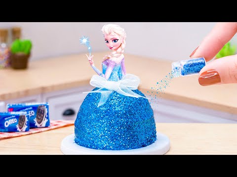 Amazing Miniature Disney Frozen Cake ❄️ Satisfying Pull Me Up Cake Compilation | Tsunami Elsa Cake