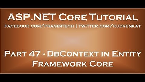 DbContext in de kern van het entiteitsframework
