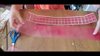 Coloring and applying laminating film (doculam) to model airplane wings