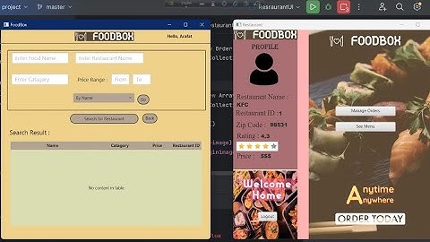 FoodBox App(Food Ordering App) | JavaFx and Java Networking | BUET CSE L1T2 Project