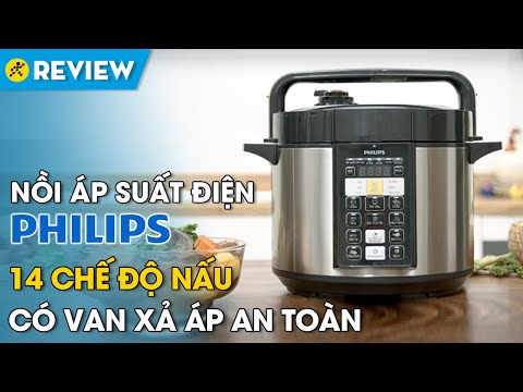 Nồi áp suất điện Philips: nhiều chế độ nấu, an toàn khi sử dụng (HD2136/66) • Điện máy XANH