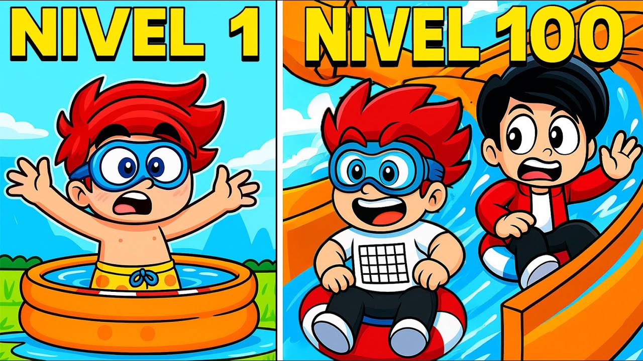 CONSTRUI EL MEJOR PARQUE ACUATICO de ROBLOX en 24 HORAS!⚠️😱 | Luky