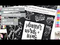 Planner Words + Icons Sticker Book Flipthrough
