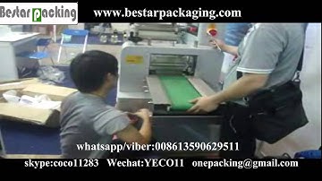 Bestar pillow packaging machine how to finished product conveyor